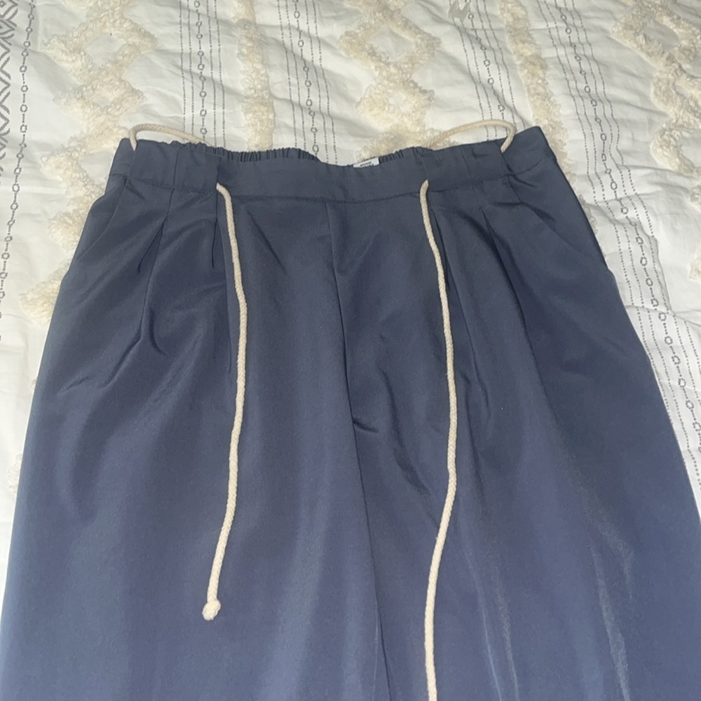 NY collection will blue drawstring jogger pants - Picture 6 of 10
